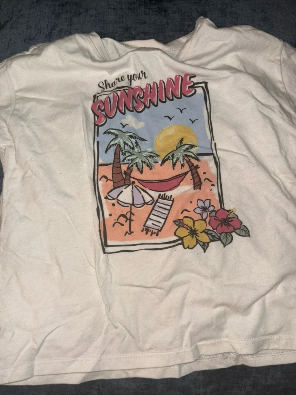 Garanimals toddler girl short sleeve graphic tee share your sunshine 5t